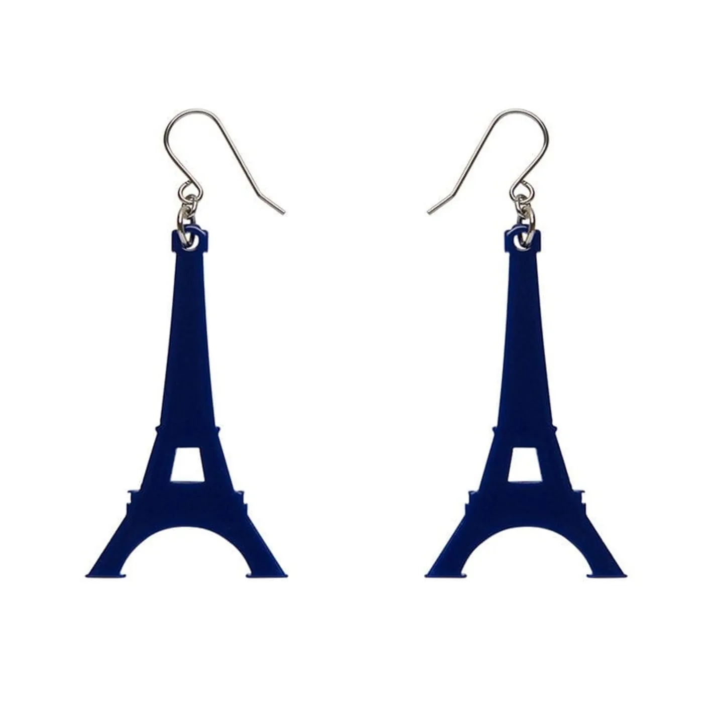 Erstwilder Eiffel Tower Solid Resin Drop Earrings - Blue^ Essential Earrings