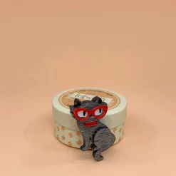 Erstwilder Elissa The Indie Cat Mini Brooch^ Brooches