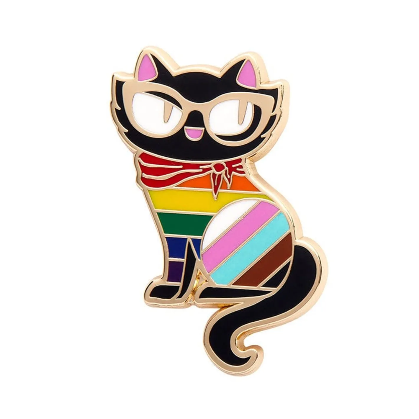 Erstwilder Elissa The Rainbow Cat Enamel Pin^ Enamel Pins