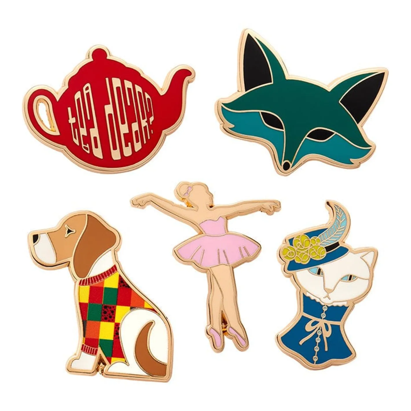 Erstwilder Fan Favourites Enamel Pin Pack - 5 Piece^ Enamel Pins