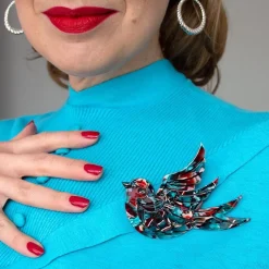 Erstwilder Fancie Jo Sparrow Brooch^ Brooches