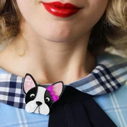 Erstwilder Felicia The Frenchie Dog Brooch^ Brooches