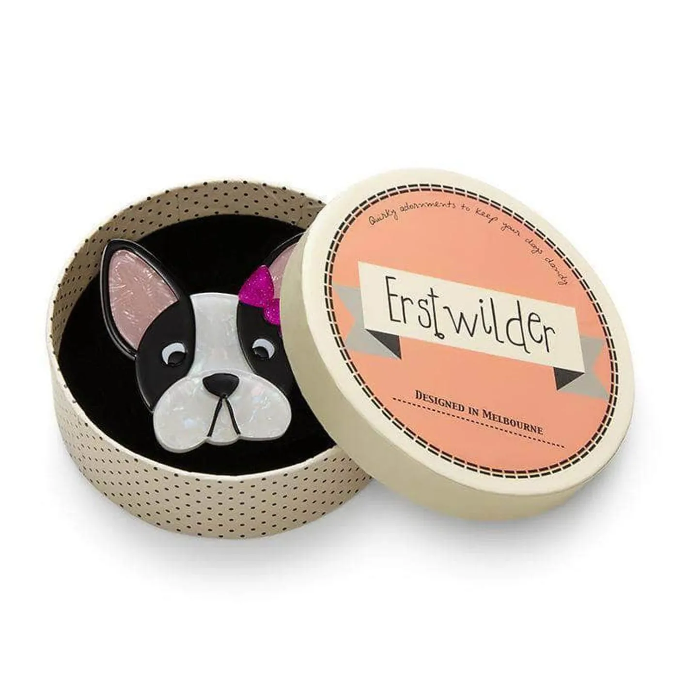 Erstwilder Felicia The Frenchie Dog Brooch^ Brooches