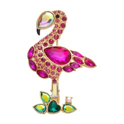 Erstwilder Flamboyant Flamingo Funk Stone Set Crystal Brooch^ Brooches