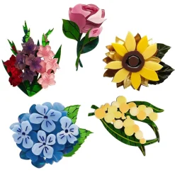 Erstwilder Flower Minis Brooch Set - 5 Pack^ Brooches