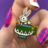 Erstwilder Follow The White Rabbit Enamel Pin^ Enamel Pins