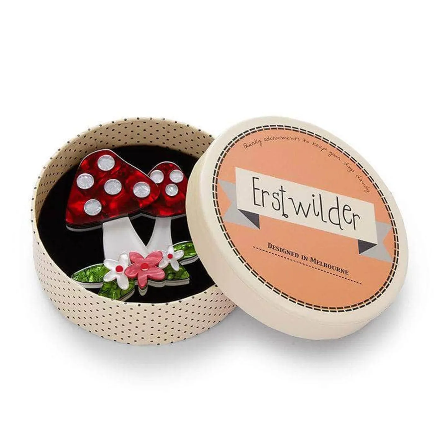 Erstwilder Forest Fun Guy Brooch^ Brooches