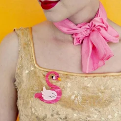 Erstwilder Francie The Flamingo Brooch^ Brooches