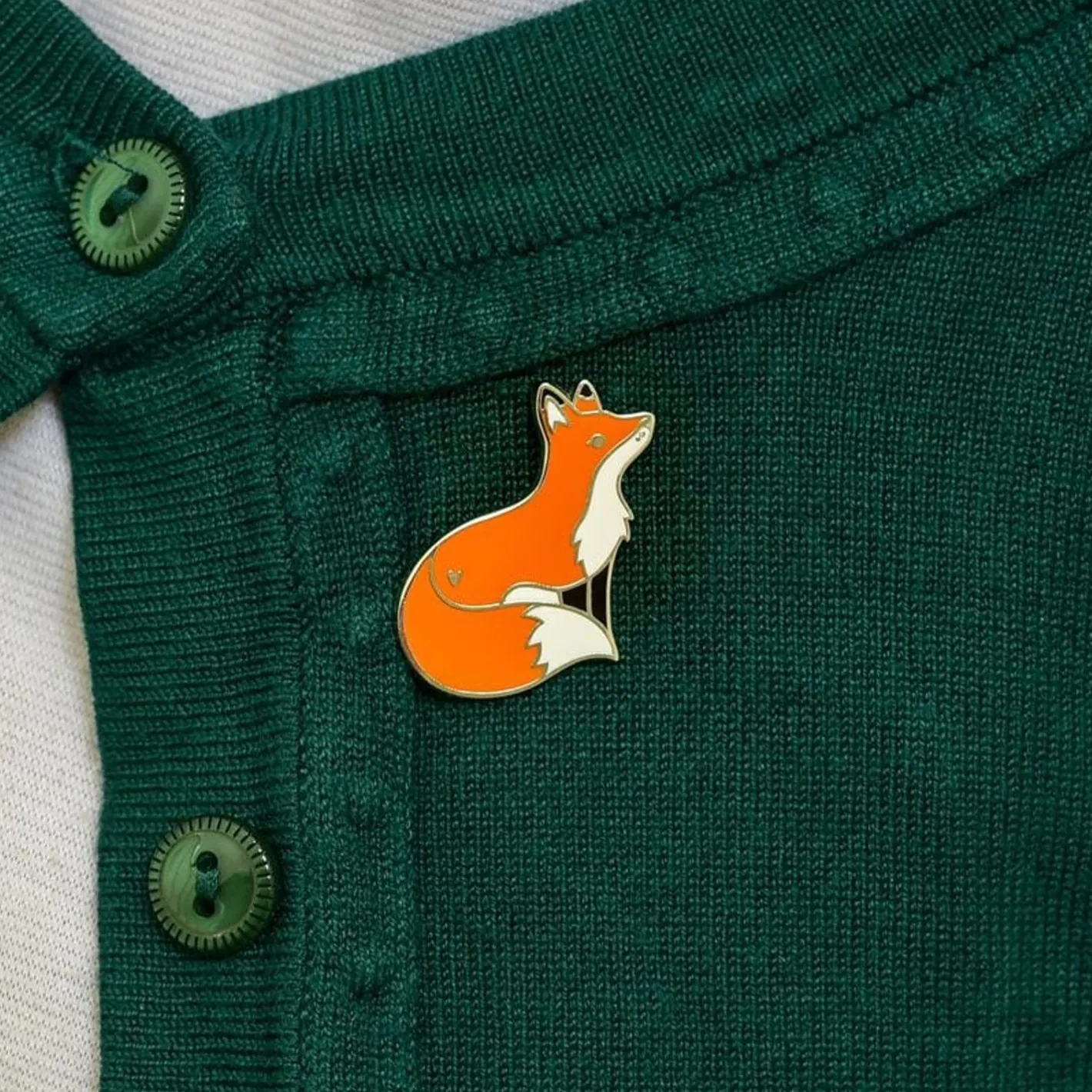 Erstwilder Furtive Fox Enamel Pin^ Enamel Pins