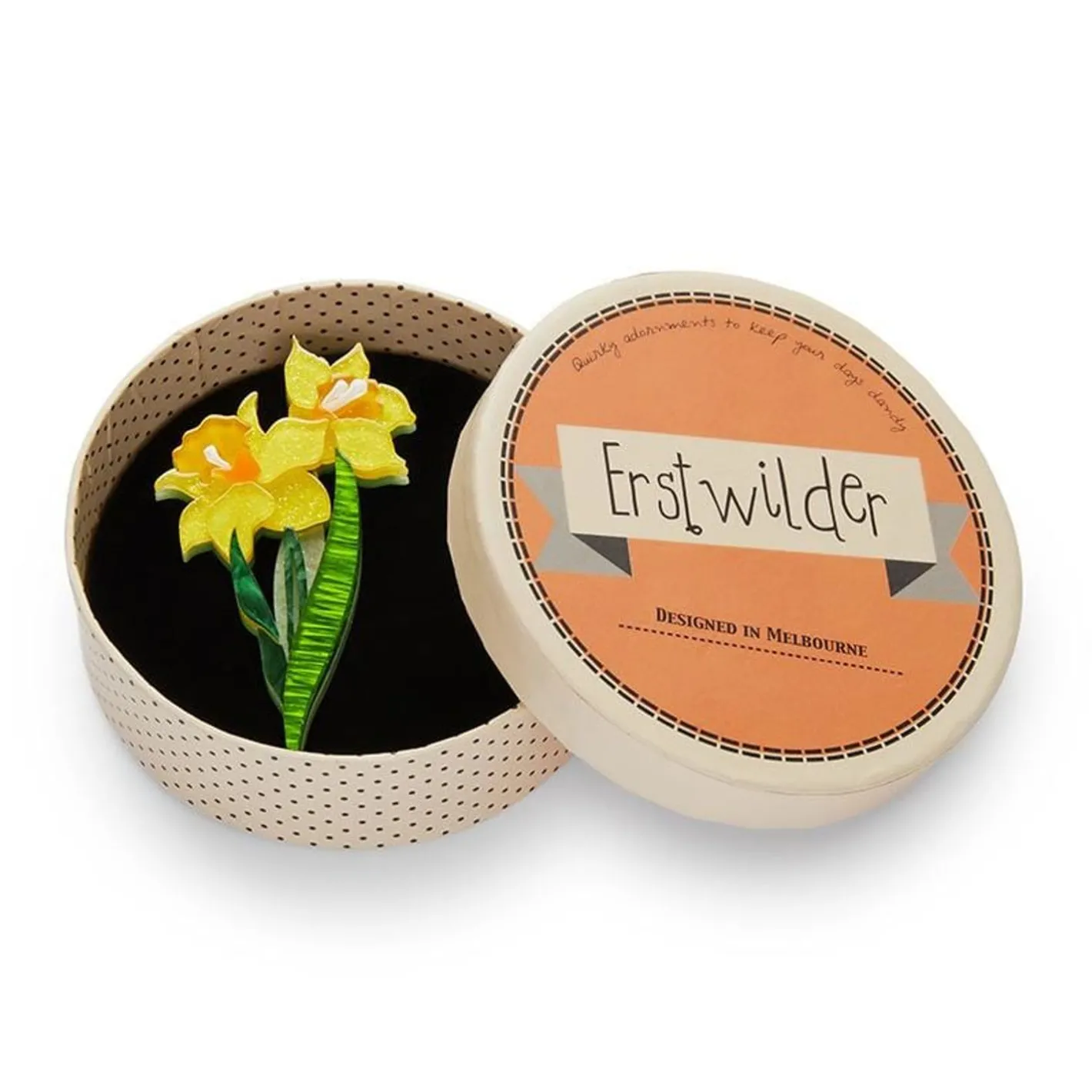 Erstwilder Garden Goddess Daffodil Brooch^ Brooches