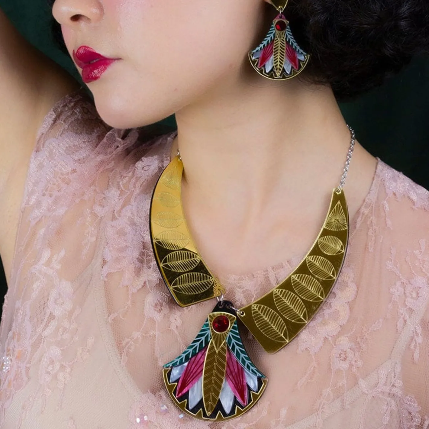Erstwilder Gift Of The Nile Papyrus Necklace^ Necklaces