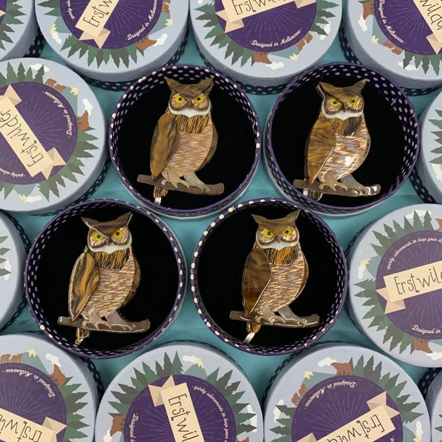 Erstwilder Gillian The Giving Owl Brooch^ Brooches