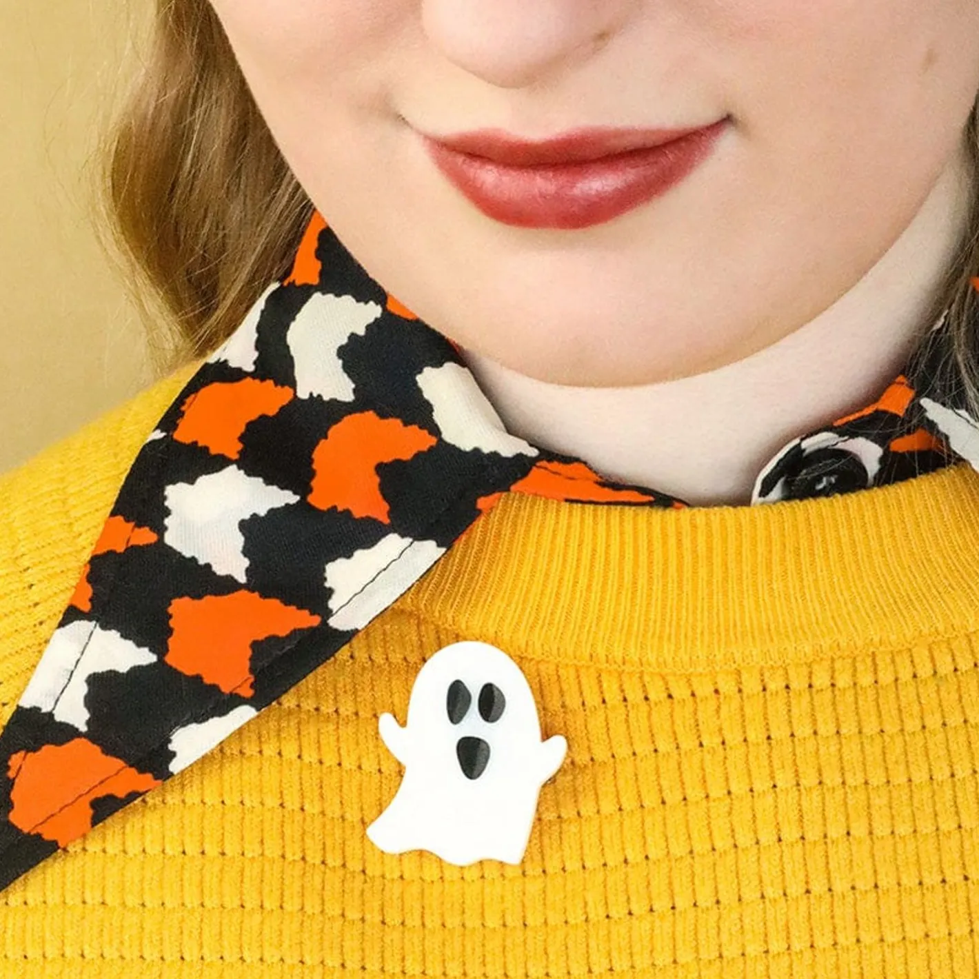 Erstwilder Glitter Ghost Mini Brooch^ Brooches