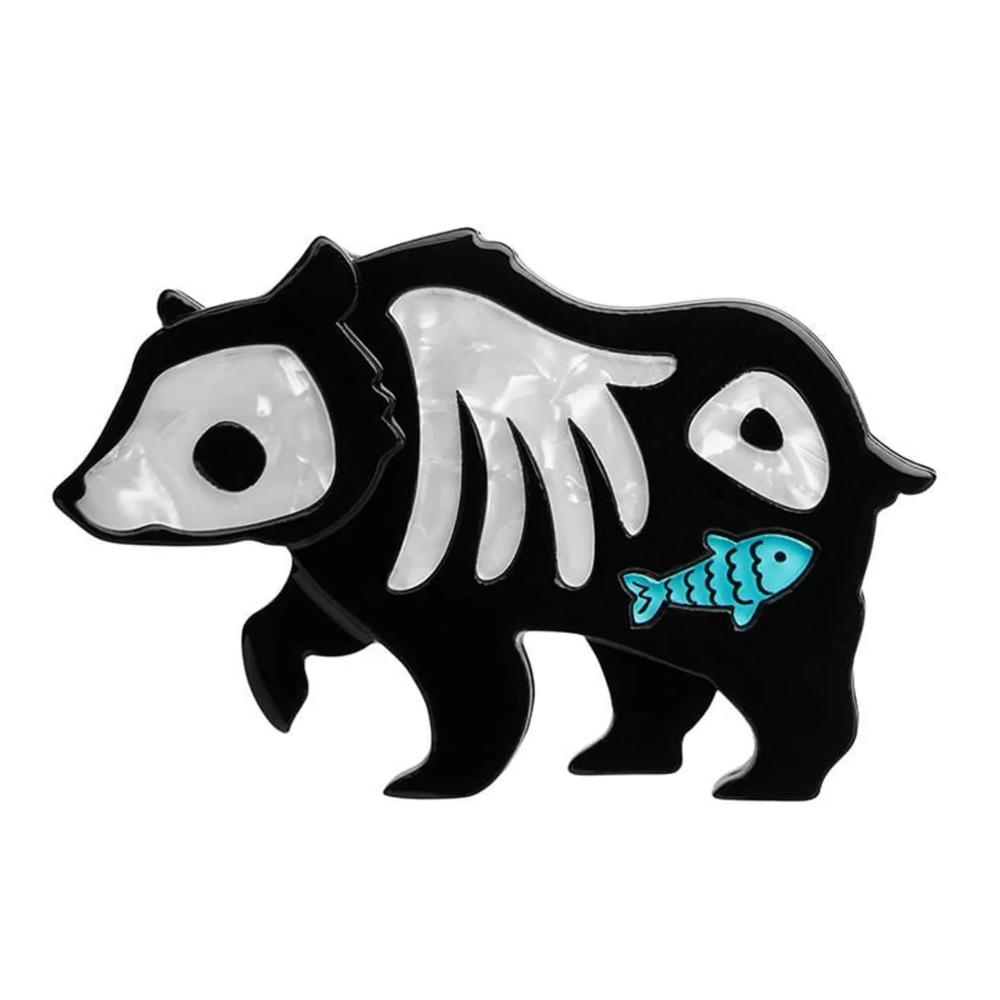 Erstwilder Grizzly Gruesome Brooch^ Brooches