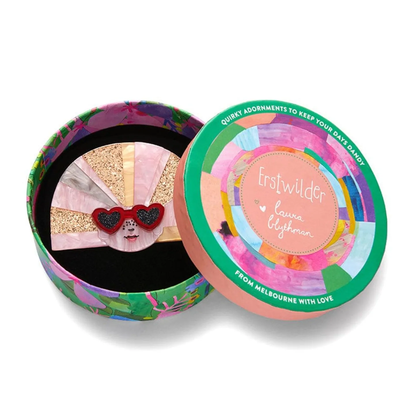 Erstwilder Groovy U.V. Brooch^ Brooches