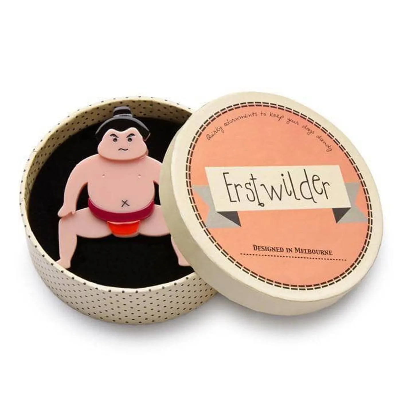 Erstwilder He Be Rikishi Brooch^ Brooches
