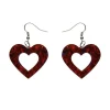 Erstwilder Heart Lava Resin Drop Earrings - Red^ Essential Earrings