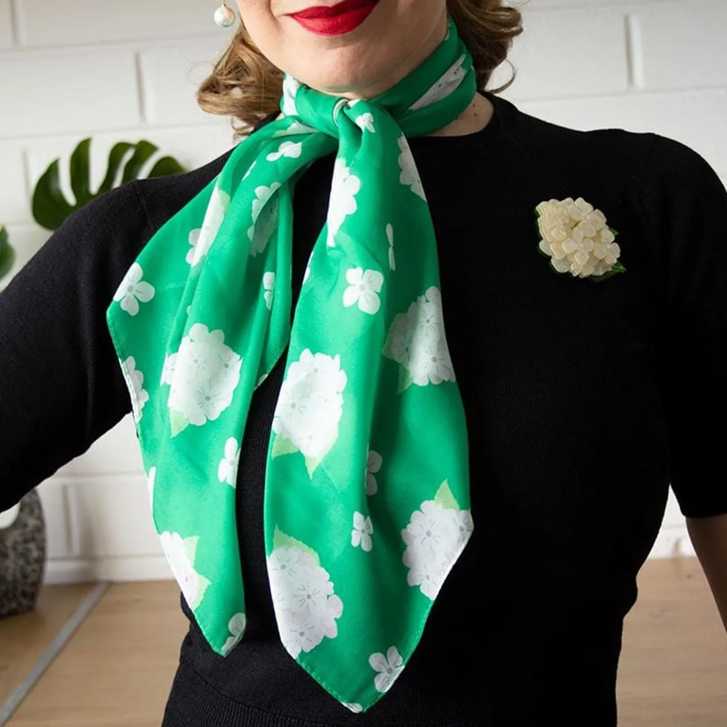 Erstwilder Heartfelt Hydrangea Neck Scarf^ Scarves