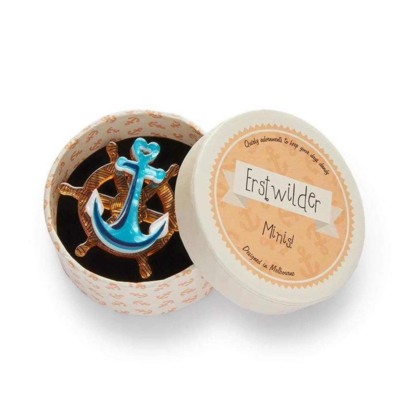 Erstwilder Helm And Home Mini Brooch^ Brooches