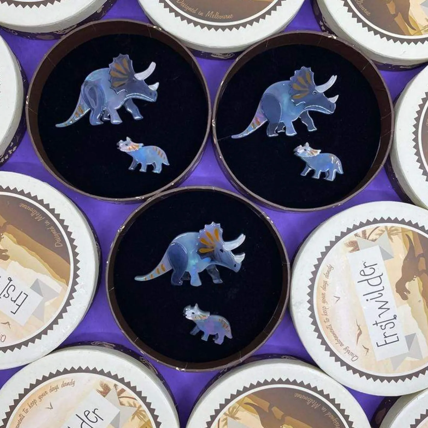 Erstwilder Herbivore Heritage Brooch Set^ Brooches