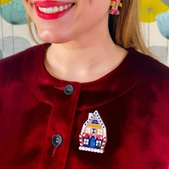 Erstwilder Holiday Home Brooch^ Brooches