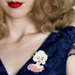 Erstwilder Holly Wood Brooch^ Brooches