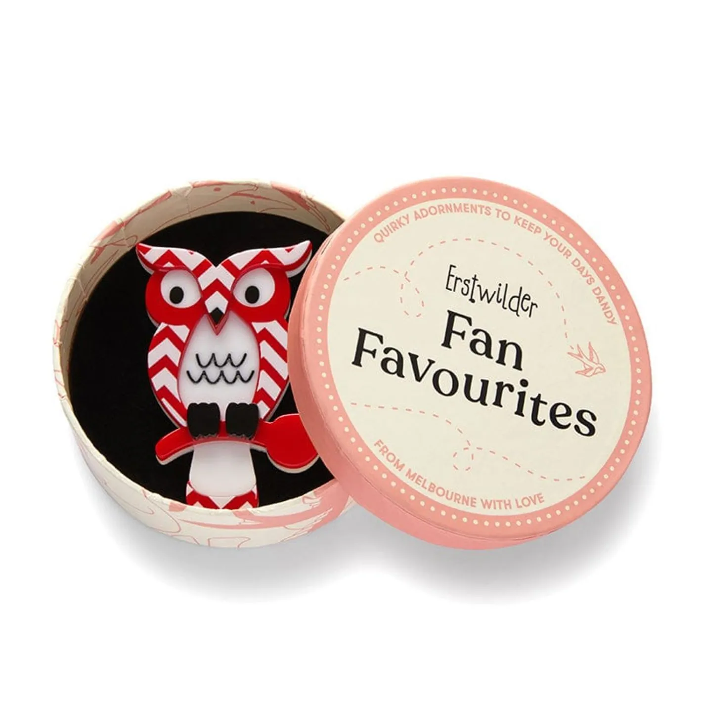 Erstwilder Howard'S Hoot Brooch^ Brooches