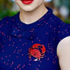 Erstwilder Huggable Decapod Brooch^ Brooches