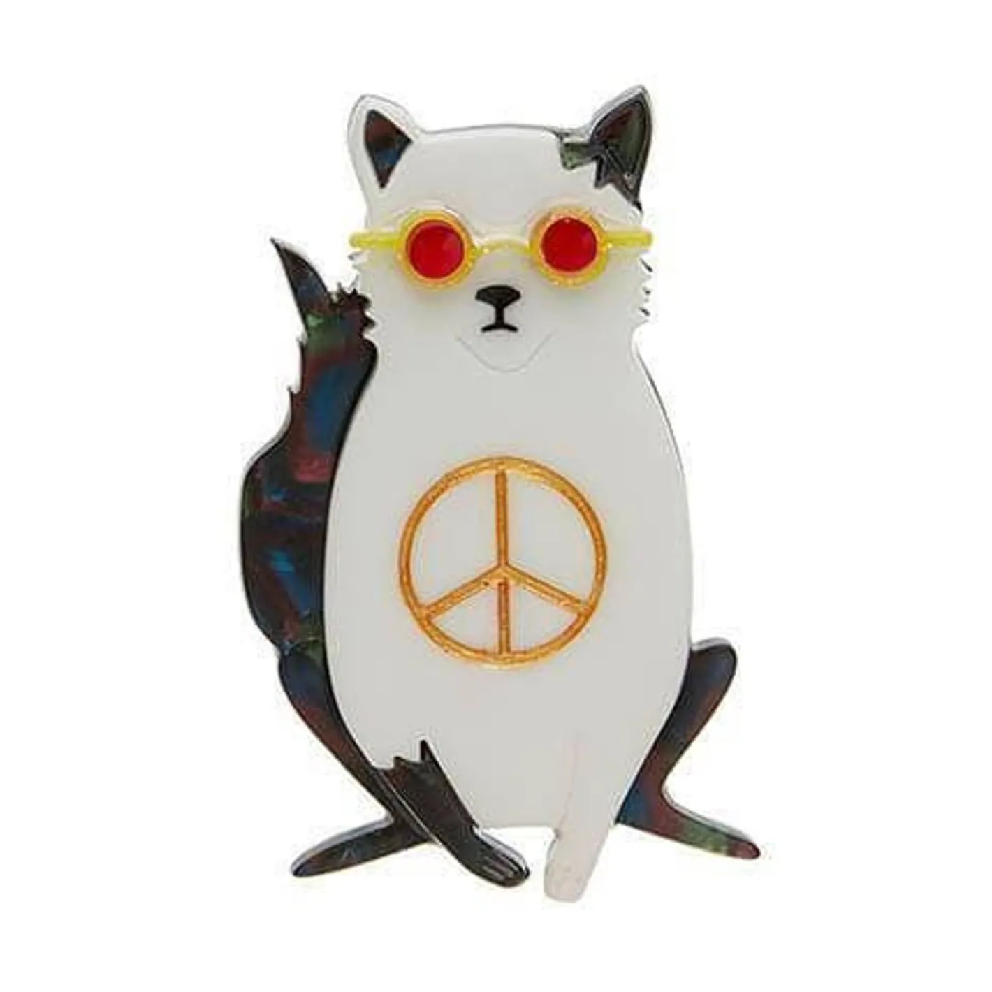 Erstwilder Instant Karma Cat Brooch^ Brooches