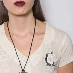 Erstwilder Instant Karma Cat Brooch^ Brooches