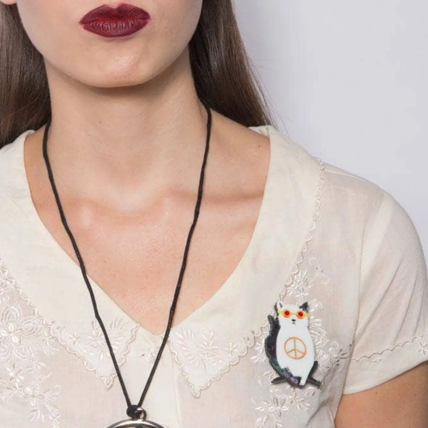 Erstwilder Instant Karma Cat Brooch^ Brooches