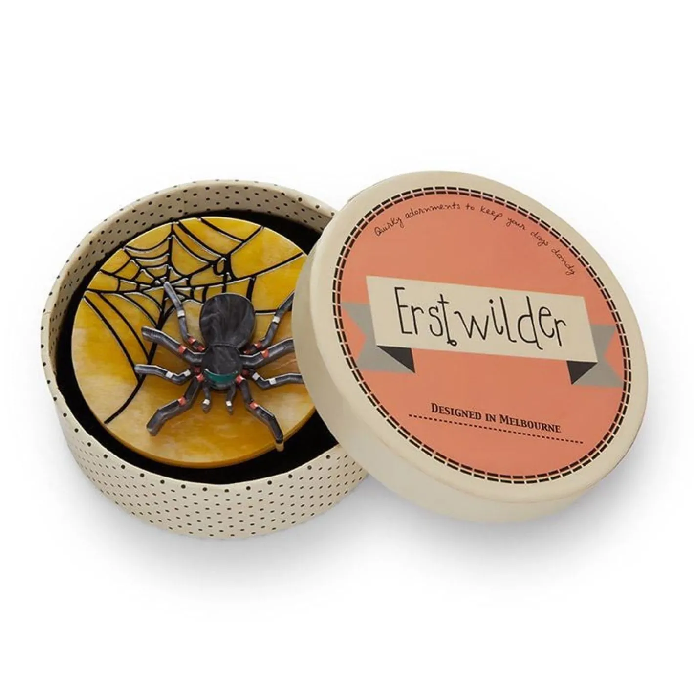 Erstwilder Itsy Bitsy Spider Brooch^ Brooches