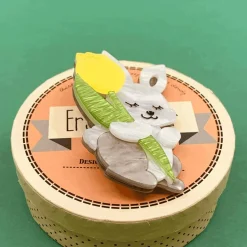 Erstwilder Junior & His Tulip Brooch^ Brooches