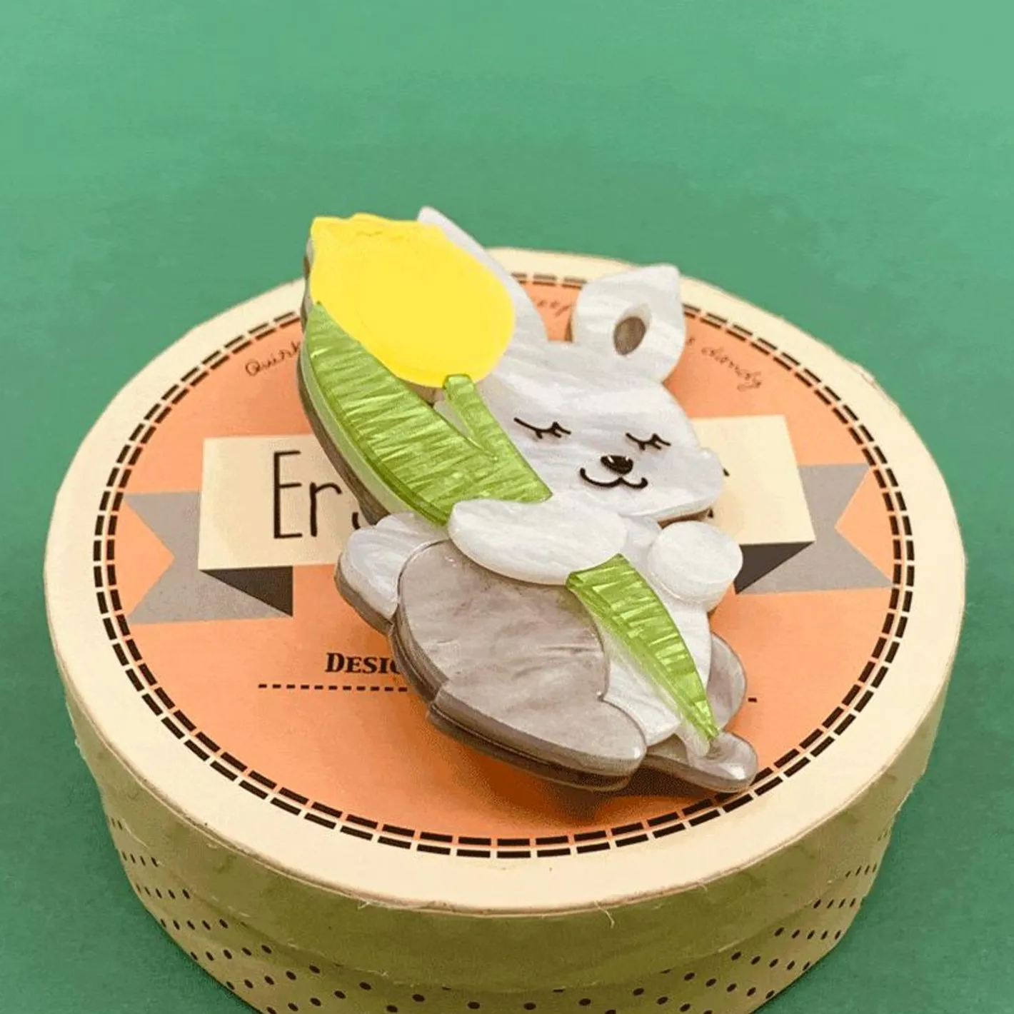 Erstwilder Junior & His Tulip Brooch^ Brooches
