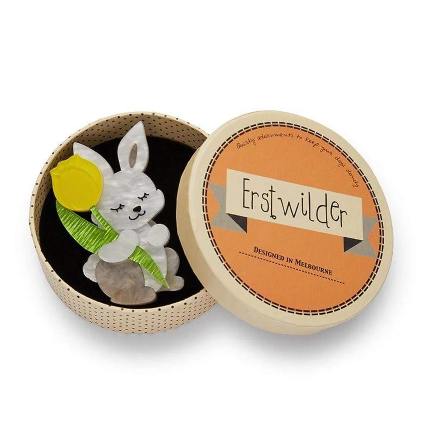 Erstwilder Junior & His Tulip Brooch^ Brooches