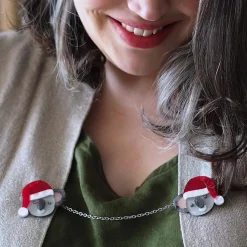 Erstwilder Koala Claus Double Brooch^ Brooches