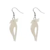 Erstwilder Kookaburra Ripple Glitter Resin Drop Earrings - Cream^ Essential Earrings