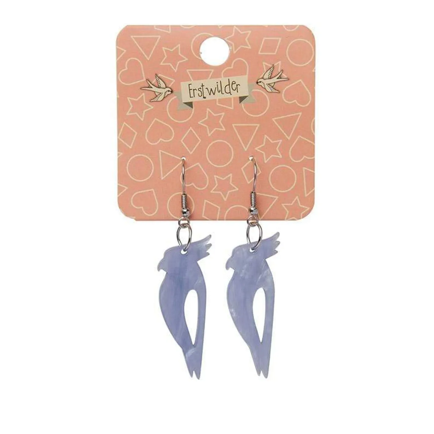 Erstwilder Kookaburra Ripple Resin Drop Earrings - Blue^ Essential Earrings