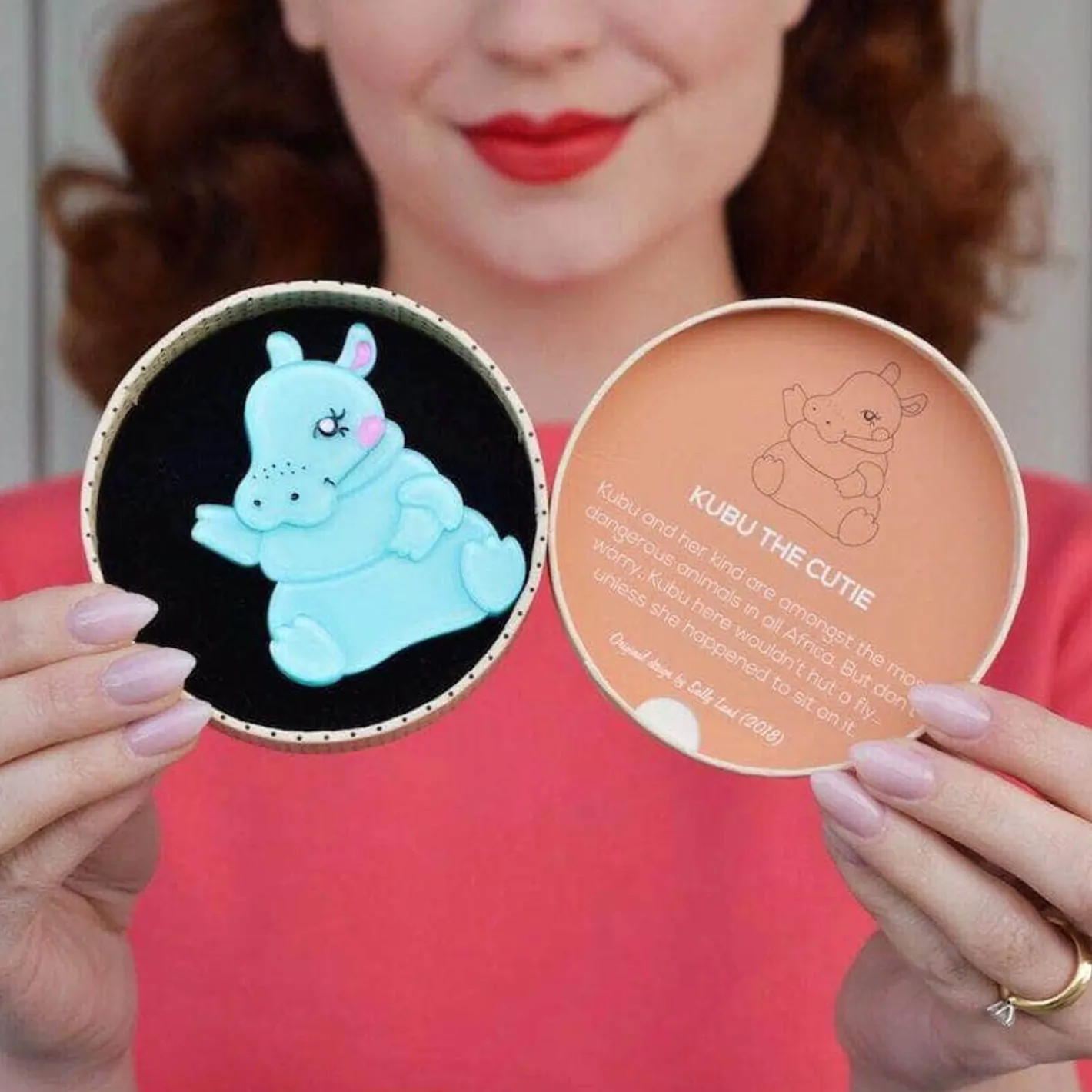 Erstwilder Kubu The Cutie Hippo Brooch^ Brooches