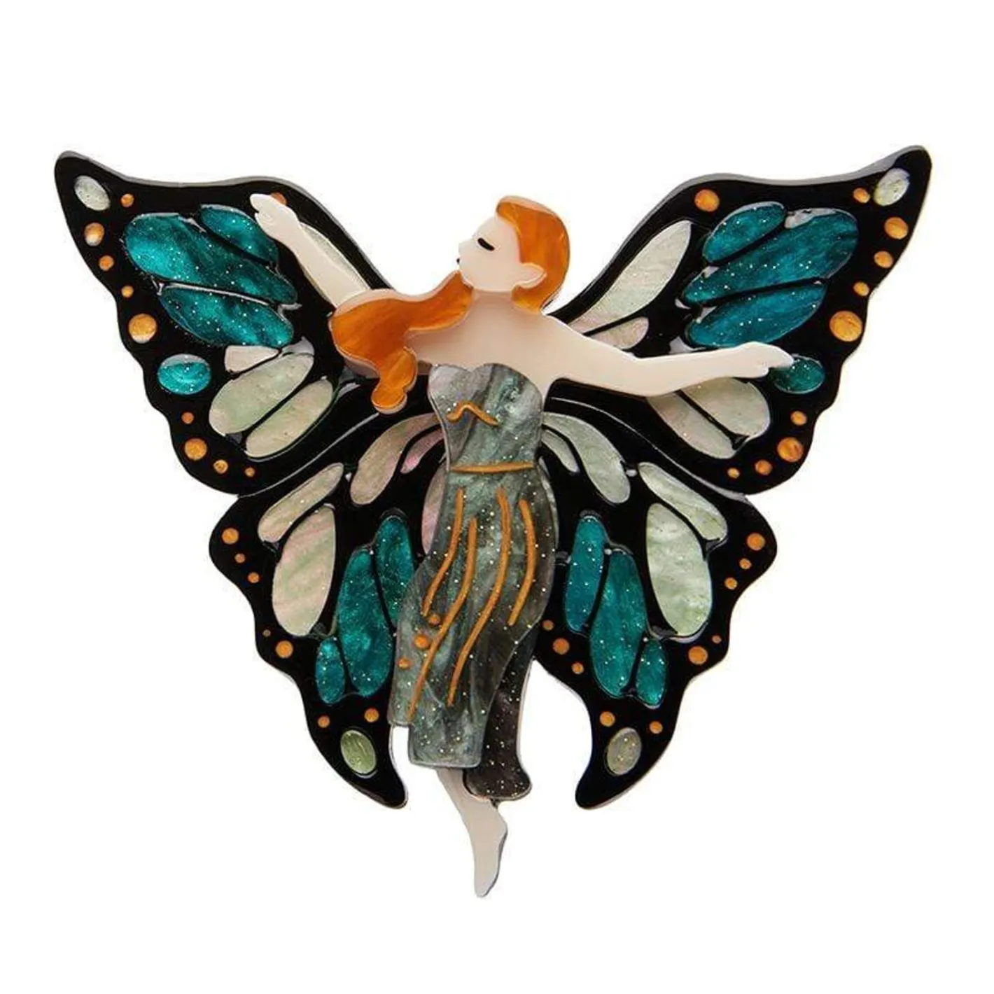 Erstwilder La Fee Verte Brooch^ Brooches