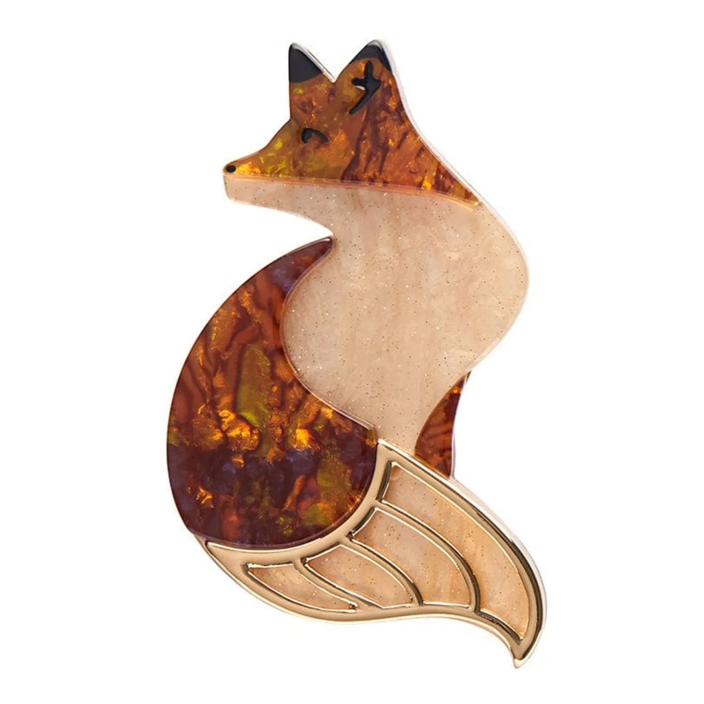 Erstwilder La Formidable Fauve Brooch^ Brooches