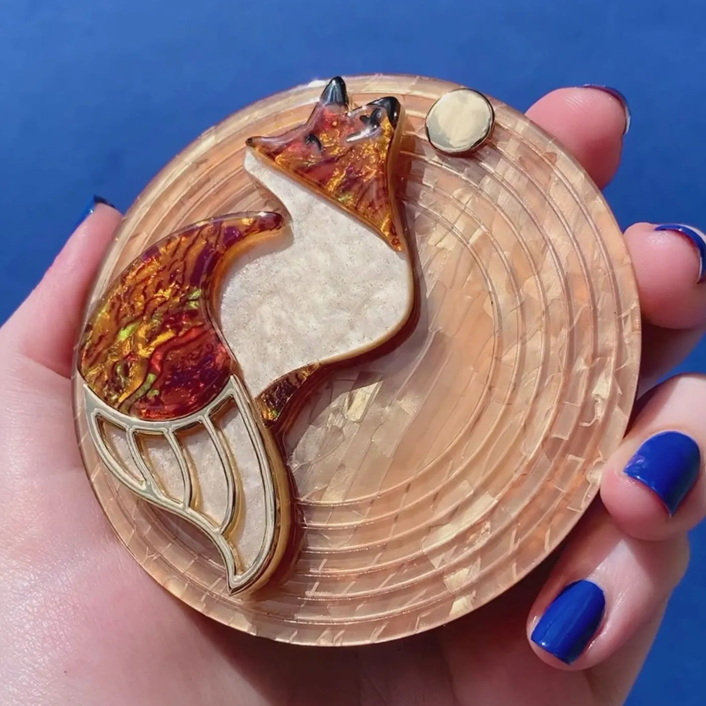 Erstwilder La Formidable Fauve Mirror Compact^ Mirror Compacts