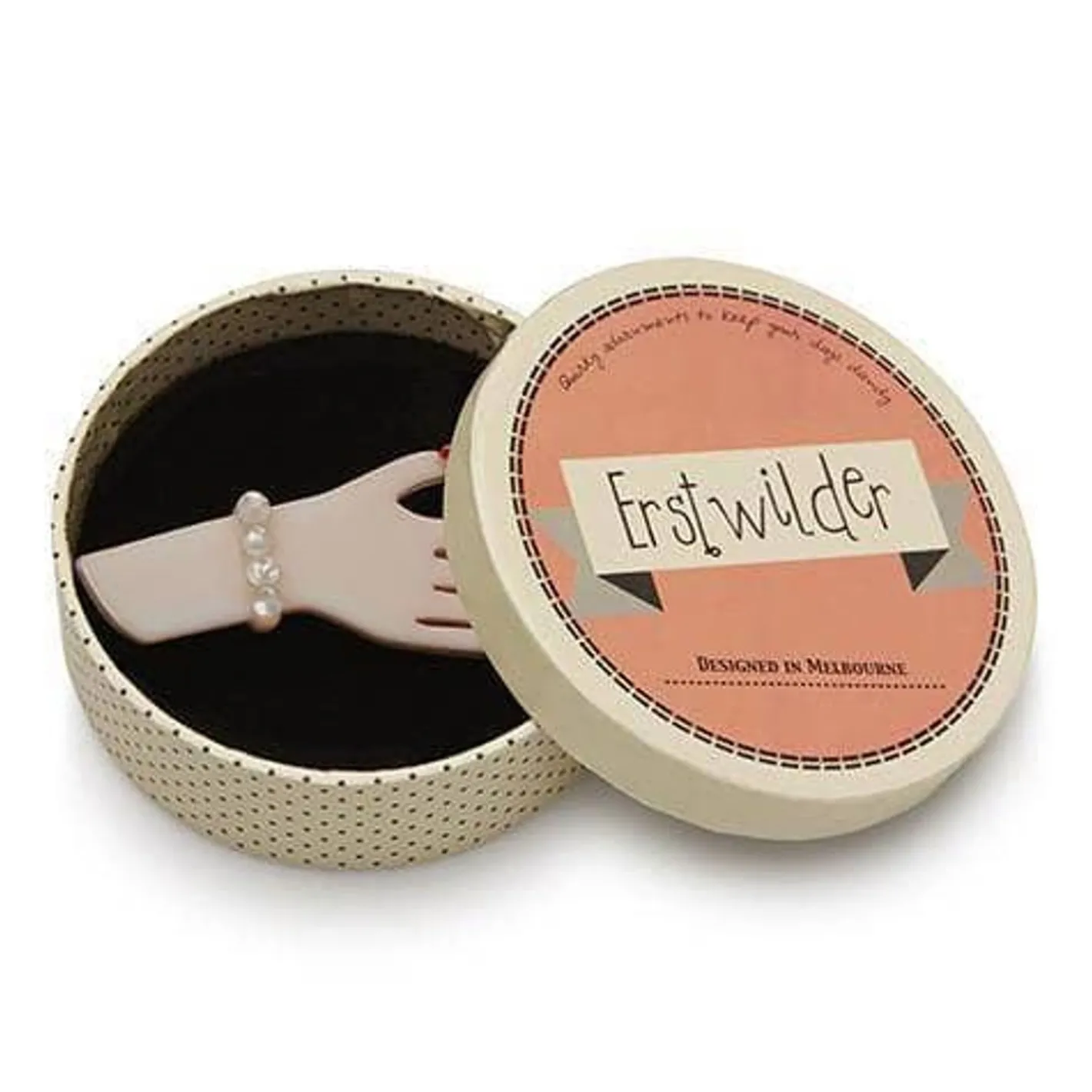 Erstwilder Lacquer De Rouge Brooch^ Brooches