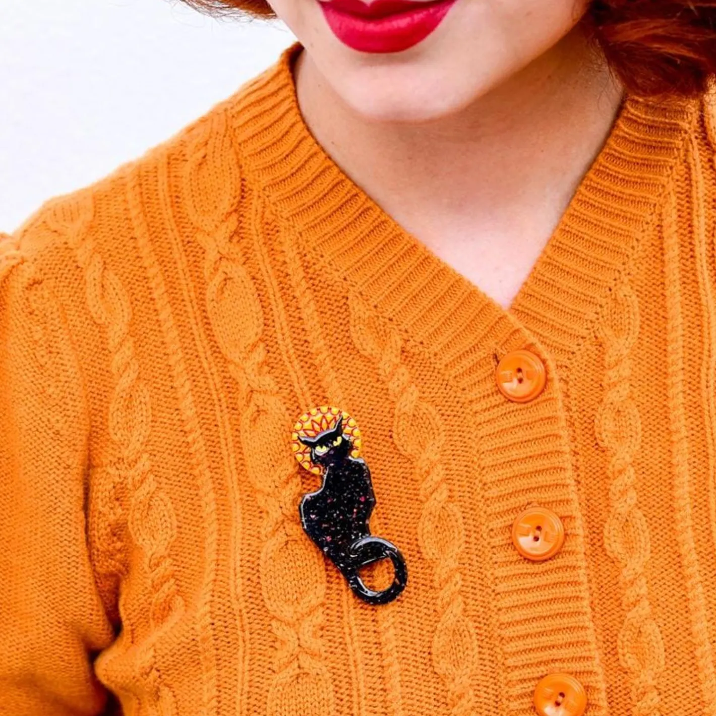 Erstwilder Le Chat Noir Brooch^ Brooches