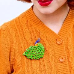 Erstwilder Le Peacock Royal Brooch^ Brooches