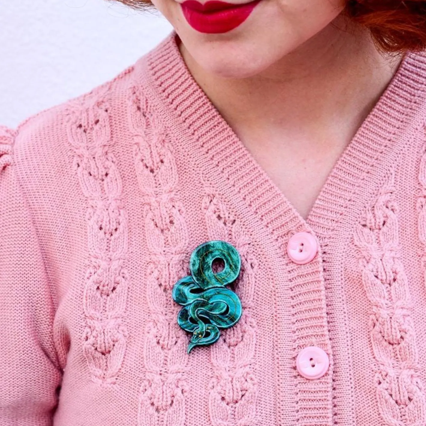 Erstwilder Le Serpent Brooch^ Brooches
