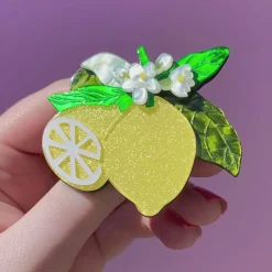Erstwilder Lemon Drop Brooch^ Brooches
