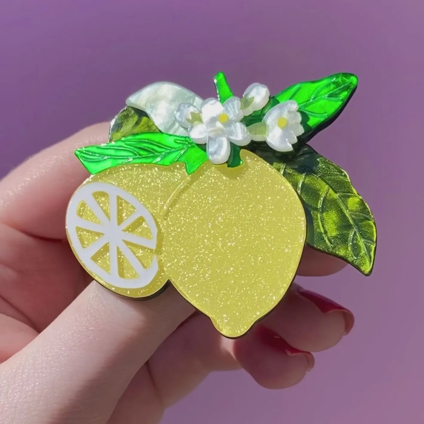 Erstwilder Lemon Drop Brooch^ Brooches