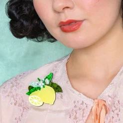 Erstwilder Lemon Drop Brooch^ Brooches