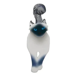 Erstwilder Lena The Blue Eyed Birman Cat Brooch^ Brooches
